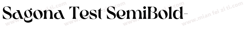 Sagona Test SemiBold字体转换